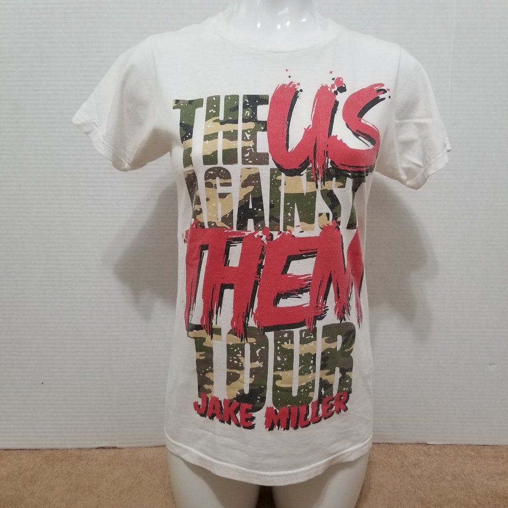 Jake Miller shirt Small The Us Against Them Tour concert band merch signed